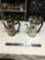 two piece silver plate coffee pots