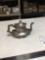 antique reed and Barton silver soldered teapot for press club with wooden handle
