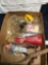 vintage box of miscellaneous collectibles