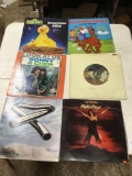 vintage six piece group of 60s 370s record albums various artists