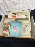 box of vintage old books