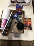 box of miscellaneous Star Trek items including drinking cups