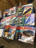 vintage group of popular mechanics magazines
