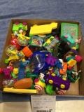 box of vintage collectibles kids toys