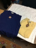 New two-piece west port brand men?s sweaters two XL blue/yellow