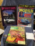 Vintage three-piece car magazines