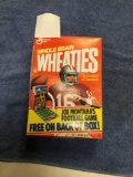 vintage 1992 sealed Wheaties box with Joe Montana on Front