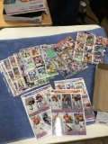 box of vintage sports trading cards football basketball baseball