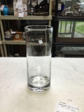 tall cylinder glass vase heavy