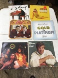 vintage six piece group of 60s to 70s record albums various artists