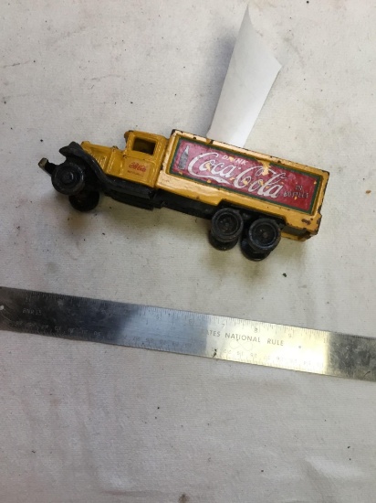 vintage cast iron toy truck Coca-Cola