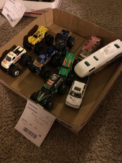 box of miscellaneous trucks