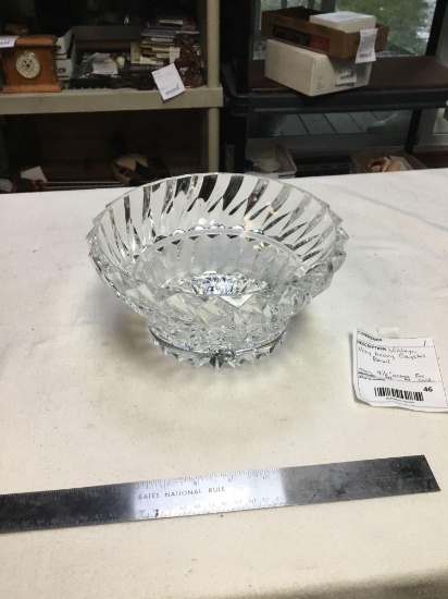 vintage very heavy crystal bowl