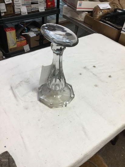 vintage glass stand one chip