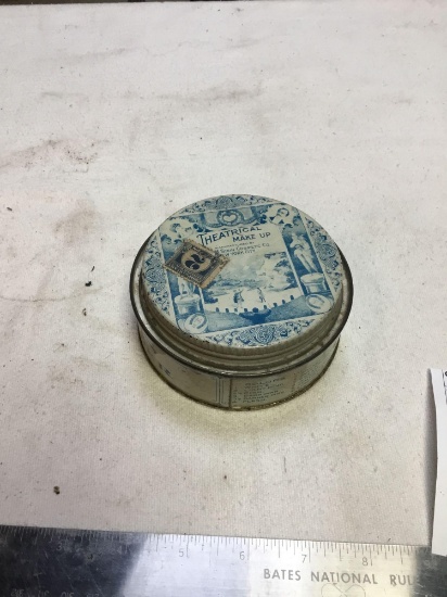 vintage theatrical make up tin steins face powder