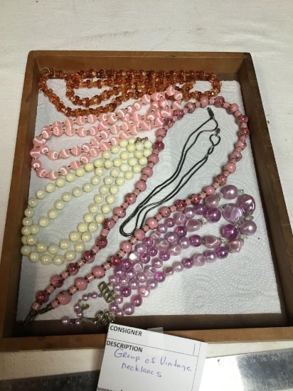 Group of vintage necklaces