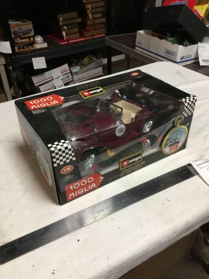 vintage jaguar 1937 diecast model inbox