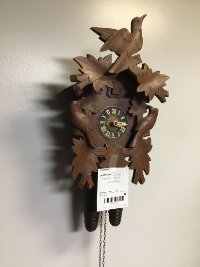 vintage cuckoo clock complete