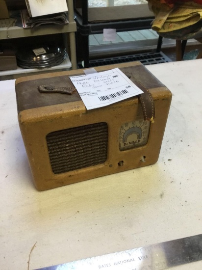 vintage rare Dewald radio need some tubes