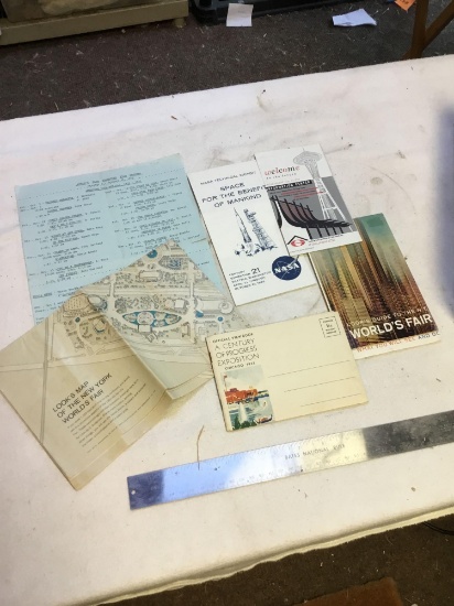 Group of 1962 Seattle world's fair items