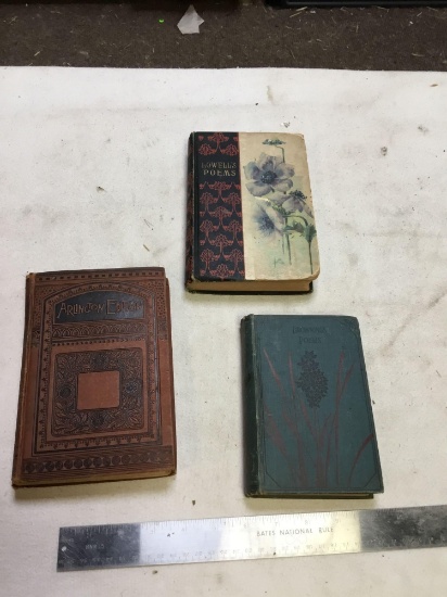 Vintage three piece poem books