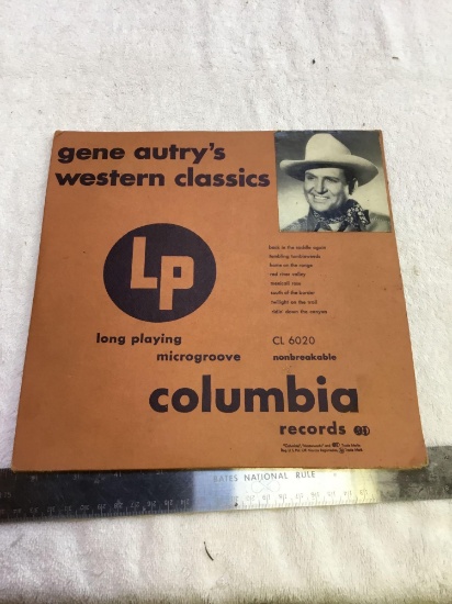 vintage gene Audreys, western, classic LP record and cover