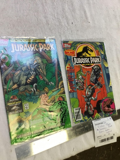 two piece vintage topps, Jurassic Park comic books