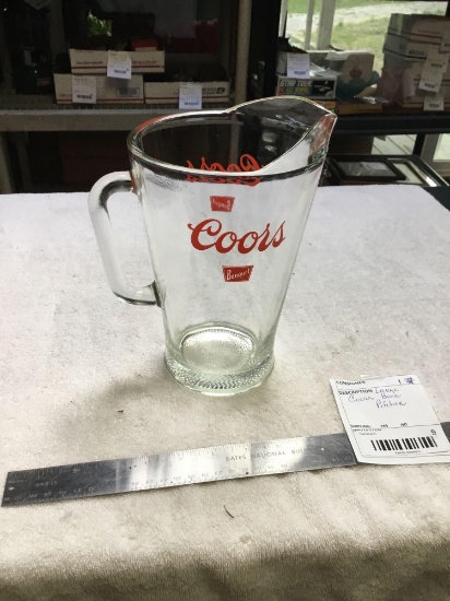 large Coors beer pitcher
