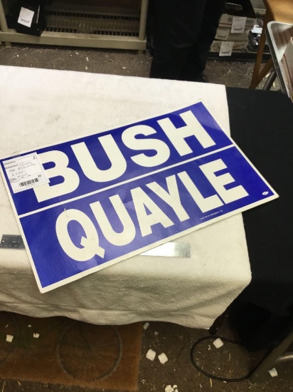 vintage 1988 political sign two-sided