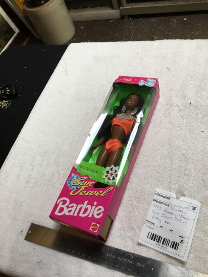 vintage 1993 Barbie Sun Jewel doll in original box