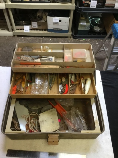 tackle box with contents