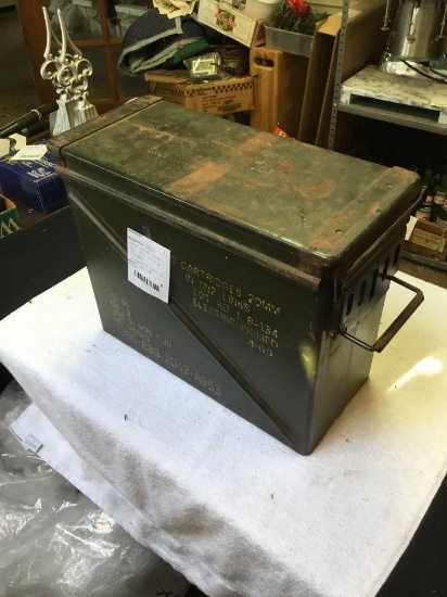 rare large metal ammo box