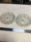 vintage two piece crystal German made dishes