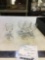 vintage five piece crystal cordials