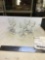 vintage five piece crystal cordials