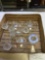 vintage 1940s glass candleholders