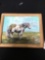 hand-painted signed tile by Olympia artist