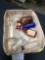 box of miscellaneous antique bottles