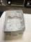 vintage, six piece, crystal water glasses excellent shape