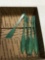 vintage group of five trader Vicks swizzle sticks