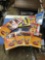 Group of cereal boxes with cars and toy figures