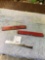 vintage two-piece Johnson supply wooden levels