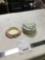 two piece dresser, trinket boxes