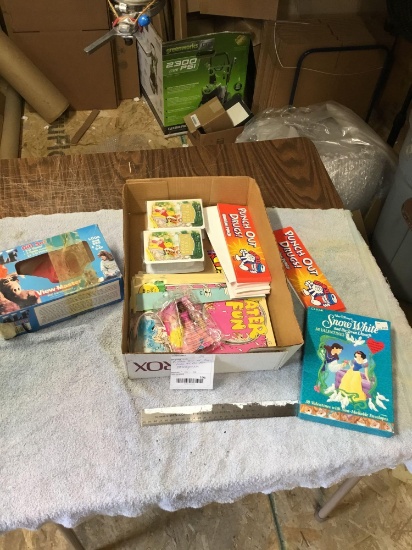 vintage box of toys