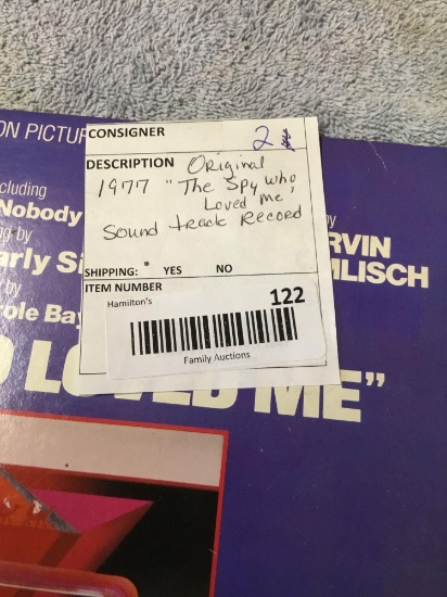 original 1977 the spy who loved me soundtrack record