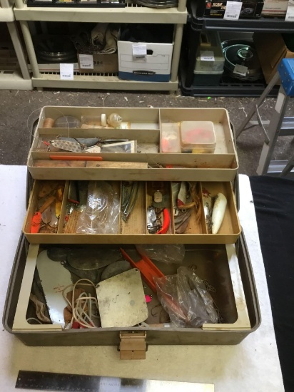 tackle box with continents