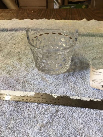vintage, crystal ice bucket