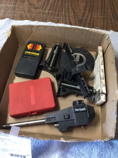 box of miscellaneous tools