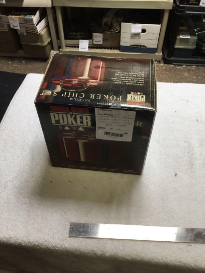 World Series premium poker chipset still sealed inside