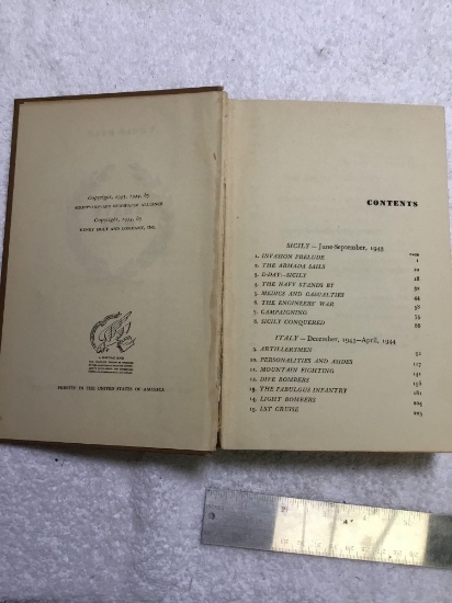 vintage book, brave men, copyright, 1944